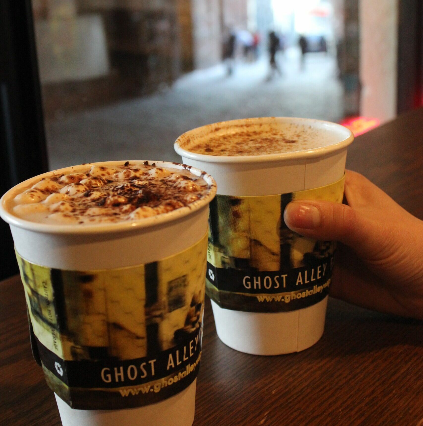 coffee from ghost alley espresso in pike place market